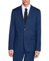 Sandro Formal Micro Jacket In Royal Blue