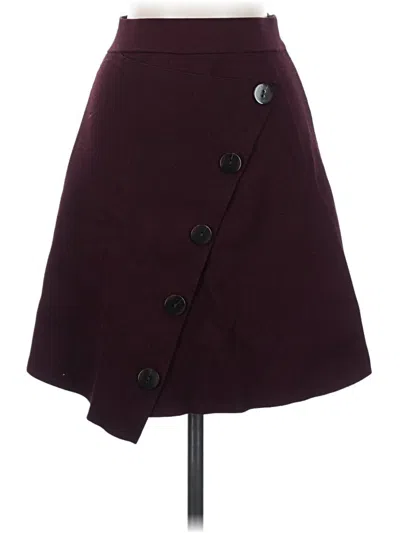 Pre-owned Sandro Formal Skirt In Burgundy