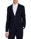 Sandro Two-button Flap-pocket Blazer In Black