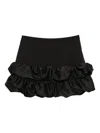 Sandro Frilled-hem Mini Skirt In Black