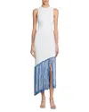 Sandro Fringed Maxi Dress In White