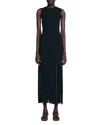 Sandro Fringed Maxi Dress In Black