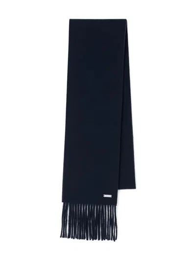 Sandro Schal Mit Fransen In Blue