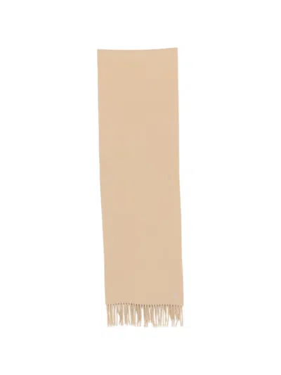 Sandro Fringed-edge Scarf In Neutrals
