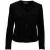 Sandro Full-length Sleeves Jacket In Black Wool In Black