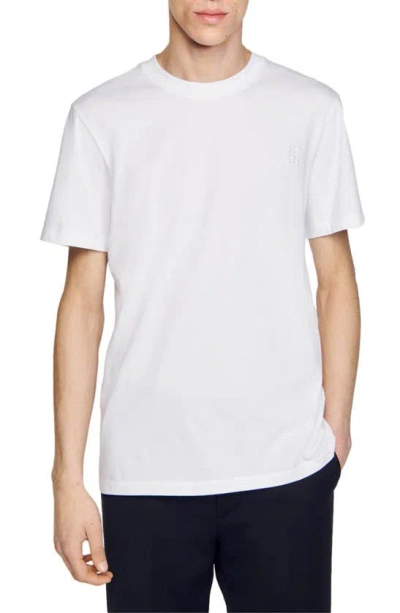 Sandro Gender Inclusive Cotton T-shirt In White