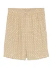 Sandro Geometric-pattern Short In Metallic