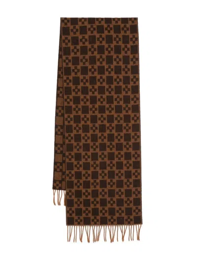 Sandro Schal Mit Geometrischem Muster In Brown
