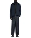 Sandro George Technical Quilted Jacket In Blue