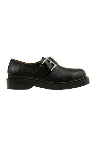 SANDRO SANDRO GLAZED LEATHER DERBIES