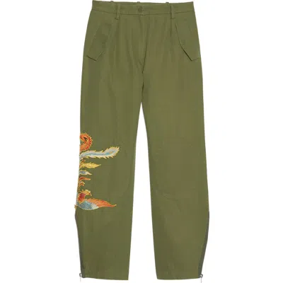 Sandro Glenwood Cotton Pants In Brown