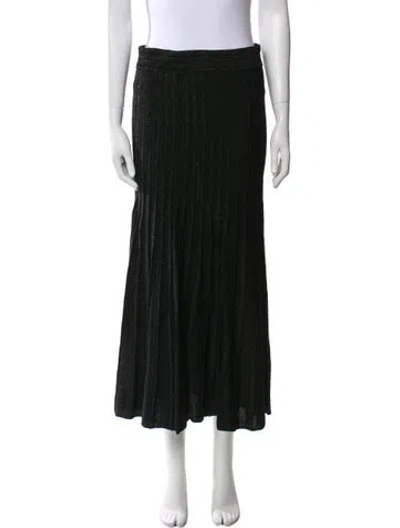 Pre-owned Sandro Glitter Accents Midi Length Skirt In Multi