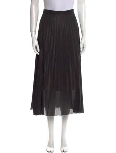 Pre-owned Sandro Glitter Accents Midi Length Skirt In Multi