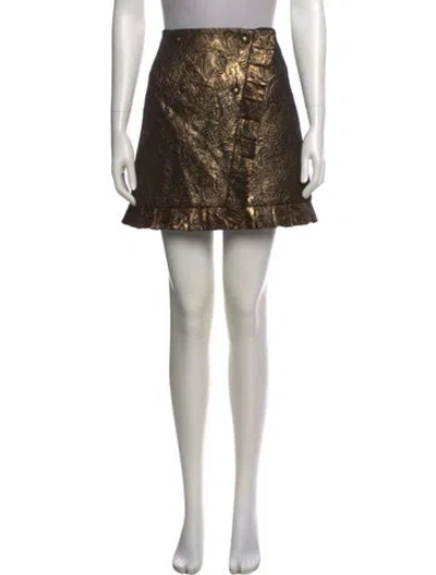 Pre-owned Sandro Glitter Accents Mini Skirt