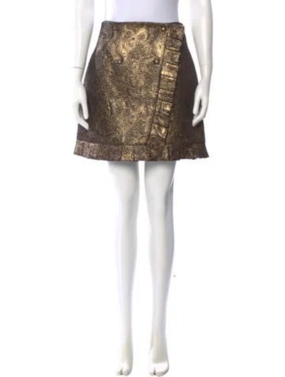 Pre-owned Sandro Glitter Accents Mini Skirt W/ Tags