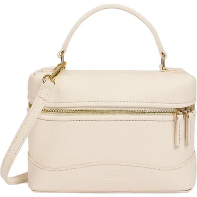 Sandro Grained Leather Tangolino Bag In Neutral