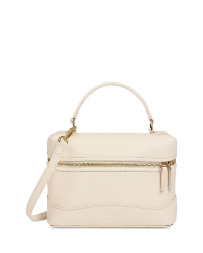 Sandro Grained Leather Tangolino Bag In White