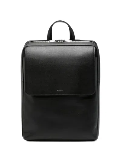 Sandro Grainy-effect Zip-around Backpack In Black
