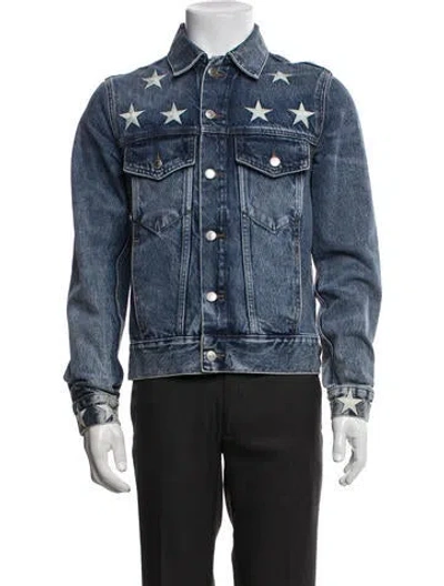 Pre-owned Sandro Graphic Print In Blue