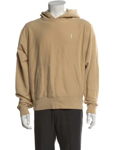 Pre-owned Sandro Graphic Print Crew Neck Hoodie In Neutral