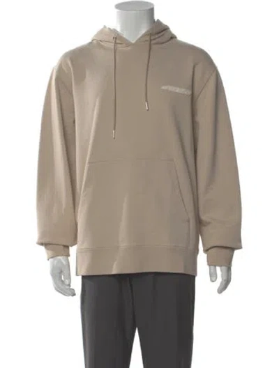 Pre-owned Sandro Graphic Print Crew Neck Hoodie W/ Tags In Neutral