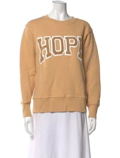 Pre-owned Sandro Graphic Print Crew Neck Sweatshirt In Neutral