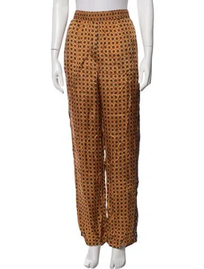 Pre-owned Sandro Graphic Print Lounge Set W/ Tags In Brown
