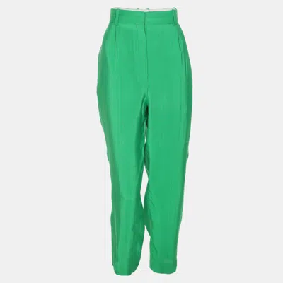Pre-owned Sandro Green Jacquard Trousers M