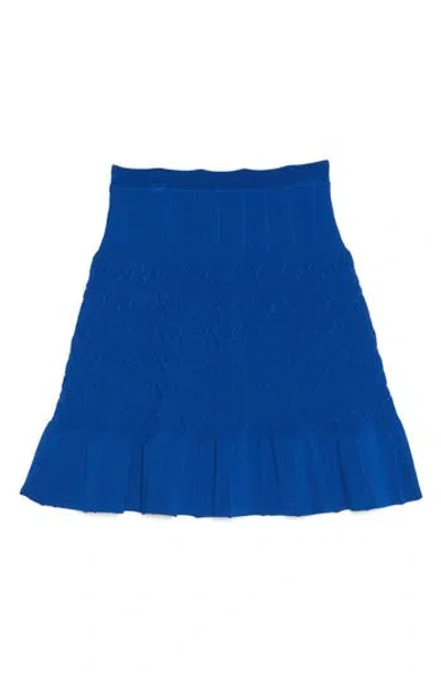 Sandro Gregoria Knit Miniskirt In Blue