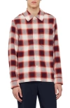 Sandro Grunge Check Button-up Shirt In Multi