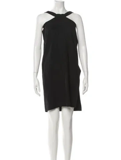 Pre-owned Sandro Halterneck Mini Dress In Green