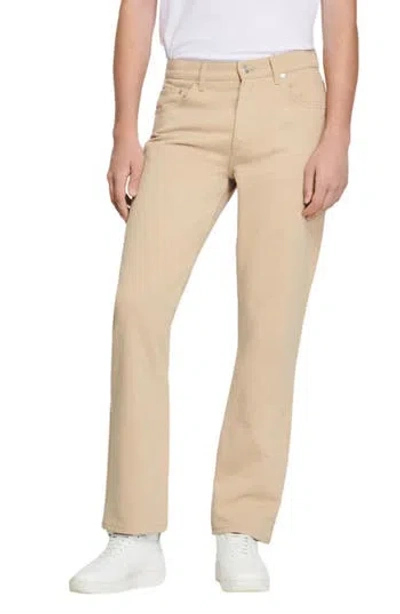 Sandro Heavy Cotton Jeans In Neutral