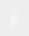 Sandro Heloise Asymmetric Fringe-trim Midi Dress In White