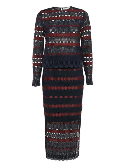 Pre-owned Sandro Hexagon-patterned Dress