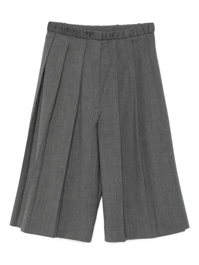 Sandro Bundfaltenshorts Mit Hohem Bund In Gray