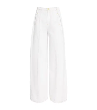 SANDRO HIGH-WAIST WIDE-LEG JEANS