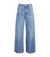 Sandro High-waist Wide-leg Jeans In Blue