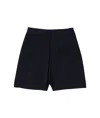 Sandro High-waisted Shorts With Buttons In Black
