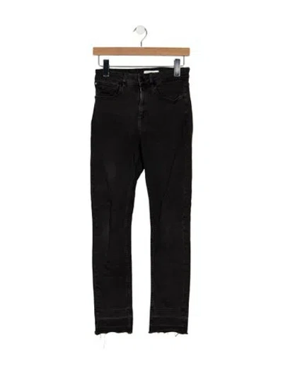 Pre-owned Sandro High-rise Skinny Leg Jeans In Black