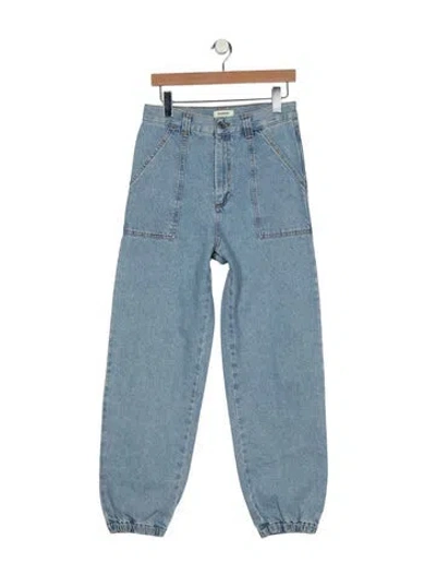 Pre-owned Sandro High-rise Skinny Leg Jeans In Blue