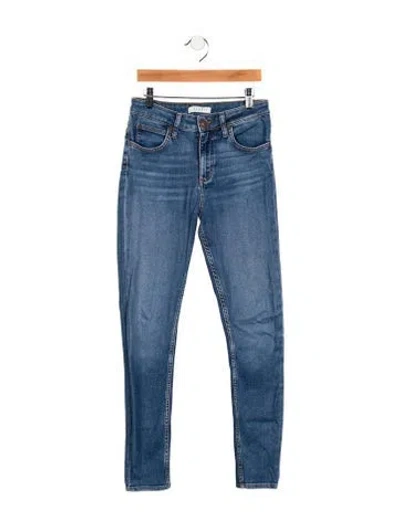 Pre-owned Sandro High-rise Skinny Leg Jeans In Blue