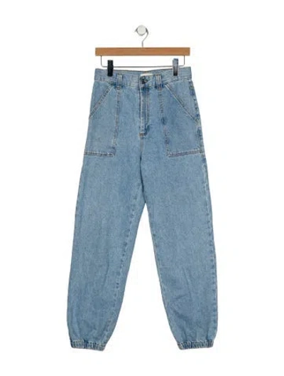 Pre-owned Sandro High-rise Skinny Leg Jeans In Blue