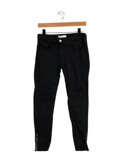 Pre-owned Sandro High-rise Skinny Leg Jeans In Blue