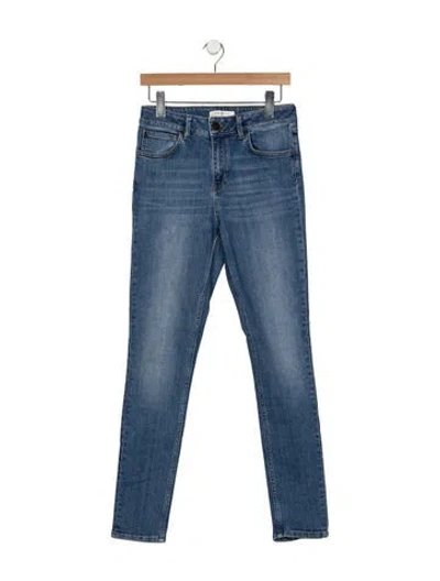 Pre-owned Sandro High-rise Skinny Leg Jeans In Blue