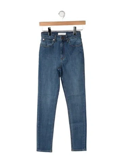 Pre-owned Sandro High-rise Skinny Leg Jeans In Blue