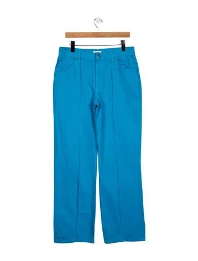 Pre-owned Sandro High-rise Straight Leg Jeans In Blue
