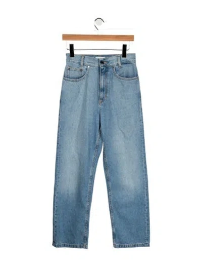 Pre-owned Sandro High-rise Straight Leg Jeans In Blue