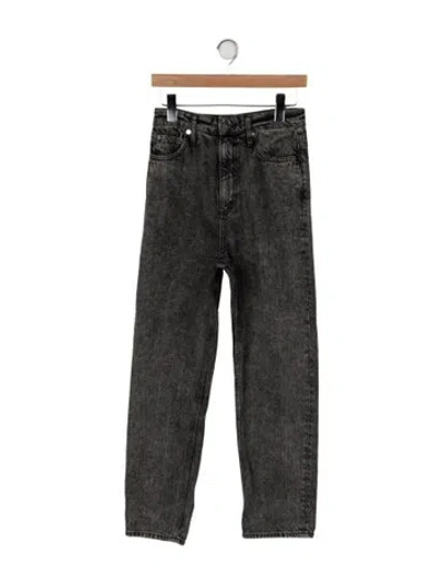 Pre-owned Sandro High-rise Straight Leg Jeans In Green