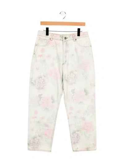 Pre-owned Sandro High-rise Straight Leg Jeans In Neutral