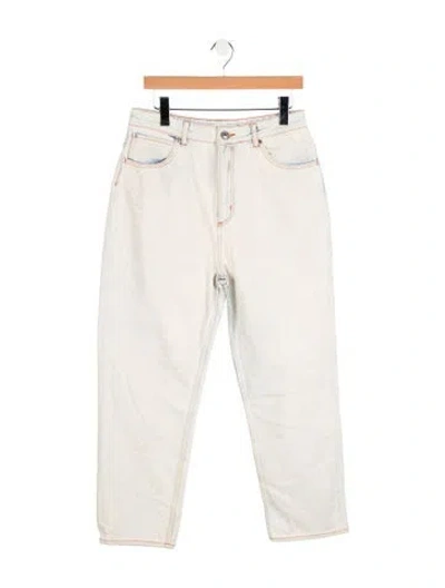 Pre-owned Sandro High-rise Straight Leg Jeans W/ Tags In Blue